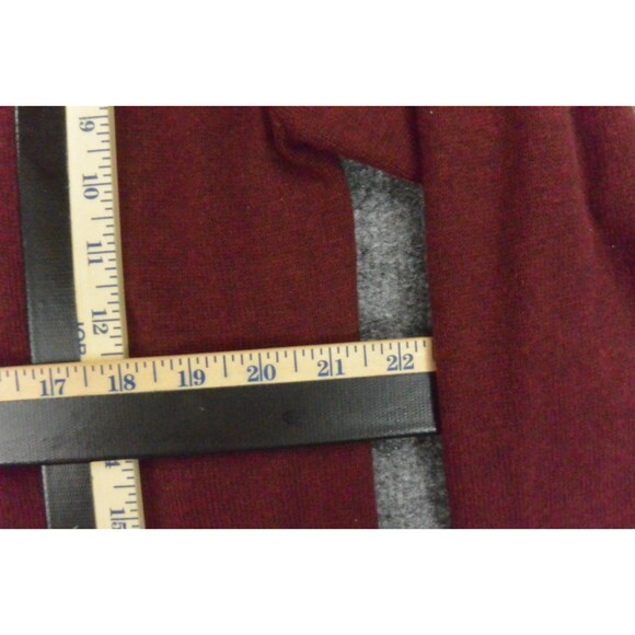 Vineyard Vines Sweater Mens Med Red Knit Quarter Zip Cashmere‎ Cotton - Picture 8 of 9